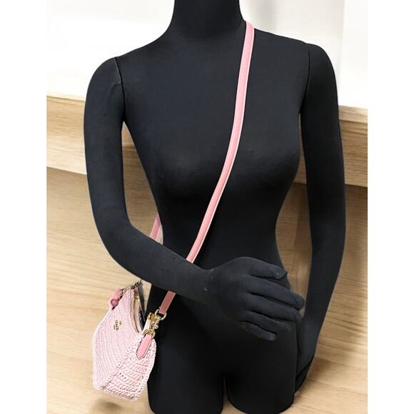 New With Tags Coach CBH59 Straw Teri Shoulder Bag - Picture 7 of 11